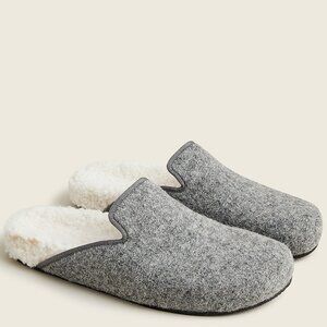 J. Crew Pacific Sherpa lined Felt Mule | Size 9